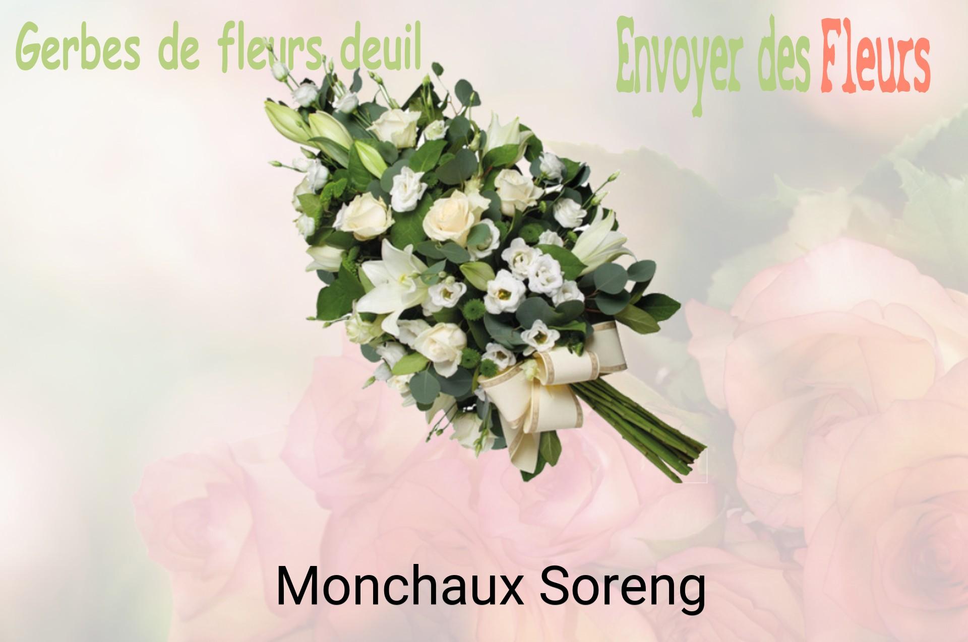 Gerbe de fleurs de deuil livrée à Monchaux-Soreng